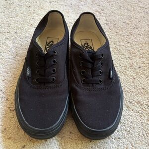 Vans Black Canvas Sneakers Classic Style